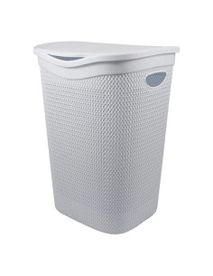 PORTABIANCHERIA BF32403 INTRECCIO 55LT BIANCO su TreG Ingrosso