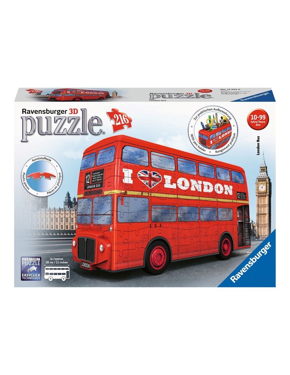 LONDON BUS 12534 PUZZLE 3D 216PZ su TreG Ingrosso