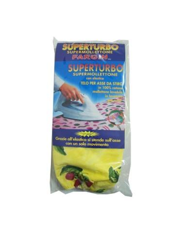 TELO STIRO POLICOTONE CON ELASTICO 160X60X2CM EURONOVITA su TreG In...