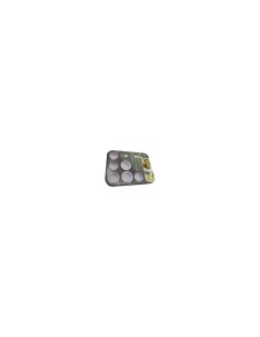 STAMPO MUFFIN ALLUMINIO 12 POSTI CON PIROTTINI 35X26X3CM EURONOVITA... 2
