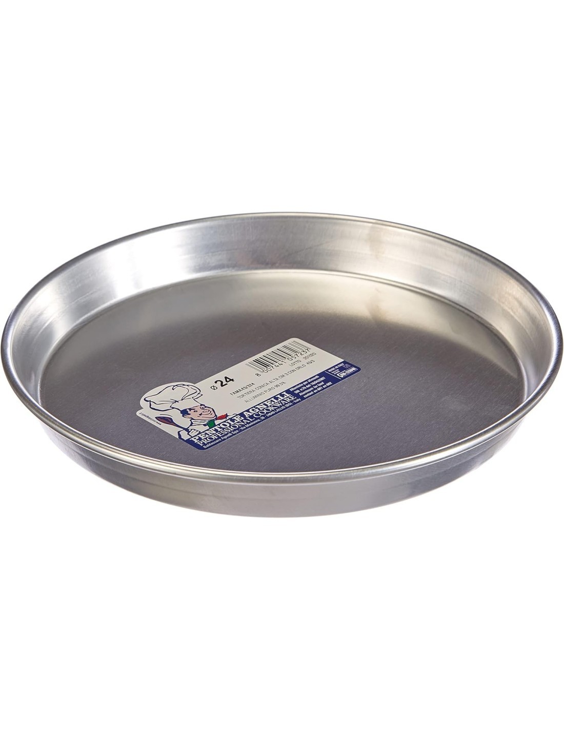 TORTIERA CONICA ALLUMINIO 24 CM BALDASSARE AGNELLI su TreG Ingrosso