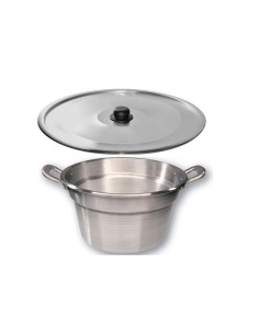 CALDAIA IN ALLUMINIO CON COPERCHIO 70 CM PENTALUX su TreG Ingrosso 2