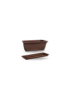 ANTHEA FIORIERA CON SOTTOVASO 100 CM RETTANGOLARE BRONZO su TreG In...