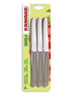 KAIMANO COLTELLO TAVOLA SET 6 PZ COLORI ASSORTITI su TreG Ingrosso