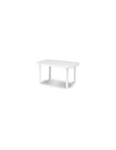 TAVOLO OVALE OTELLO BIANCO RESINA 140X82X72CM DIMAPLAST 2000 su Tre...