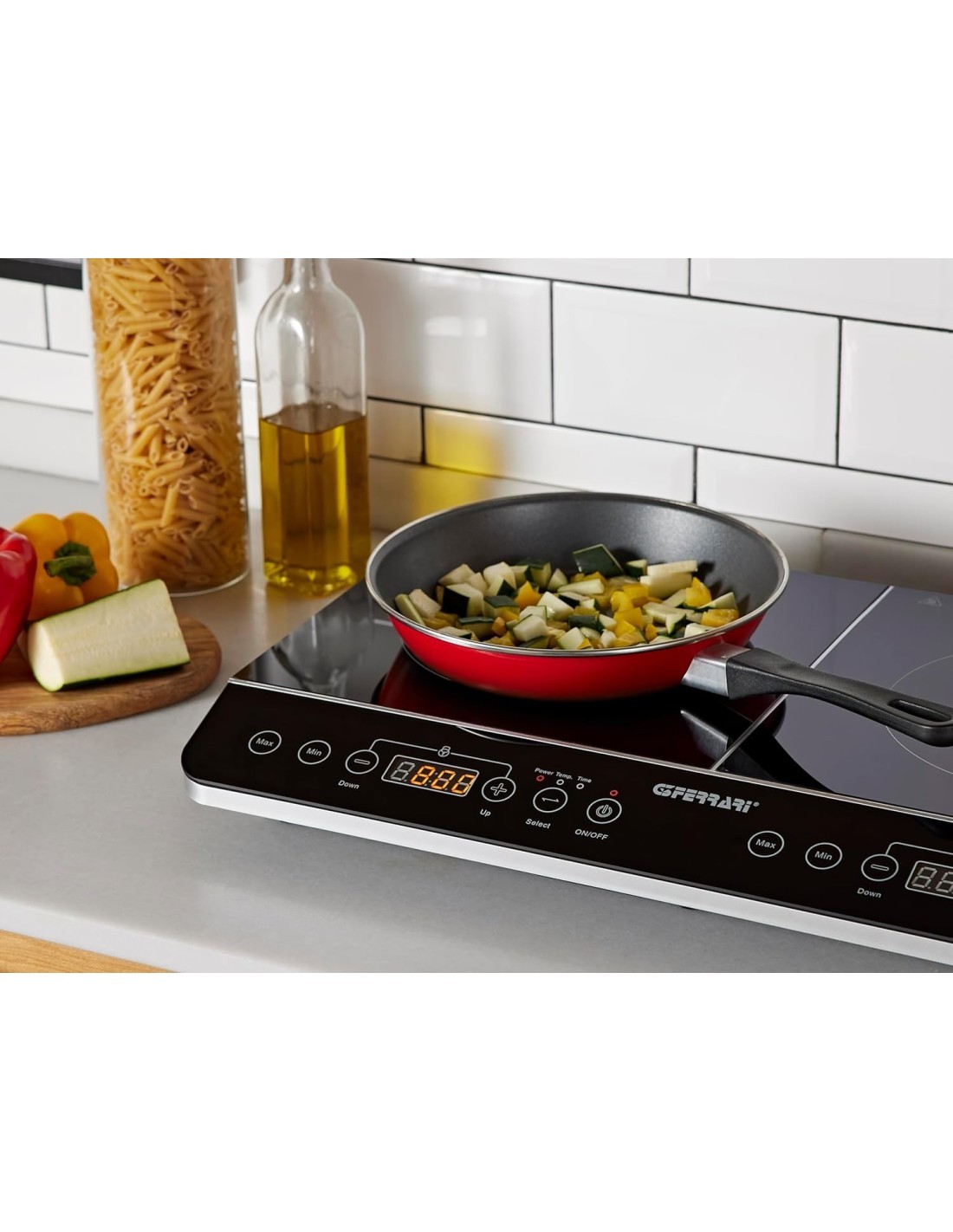 FORNELLO INDUZIONE DOPPIO 3500W G10047 G3FERRARI su TreG Ingrosso