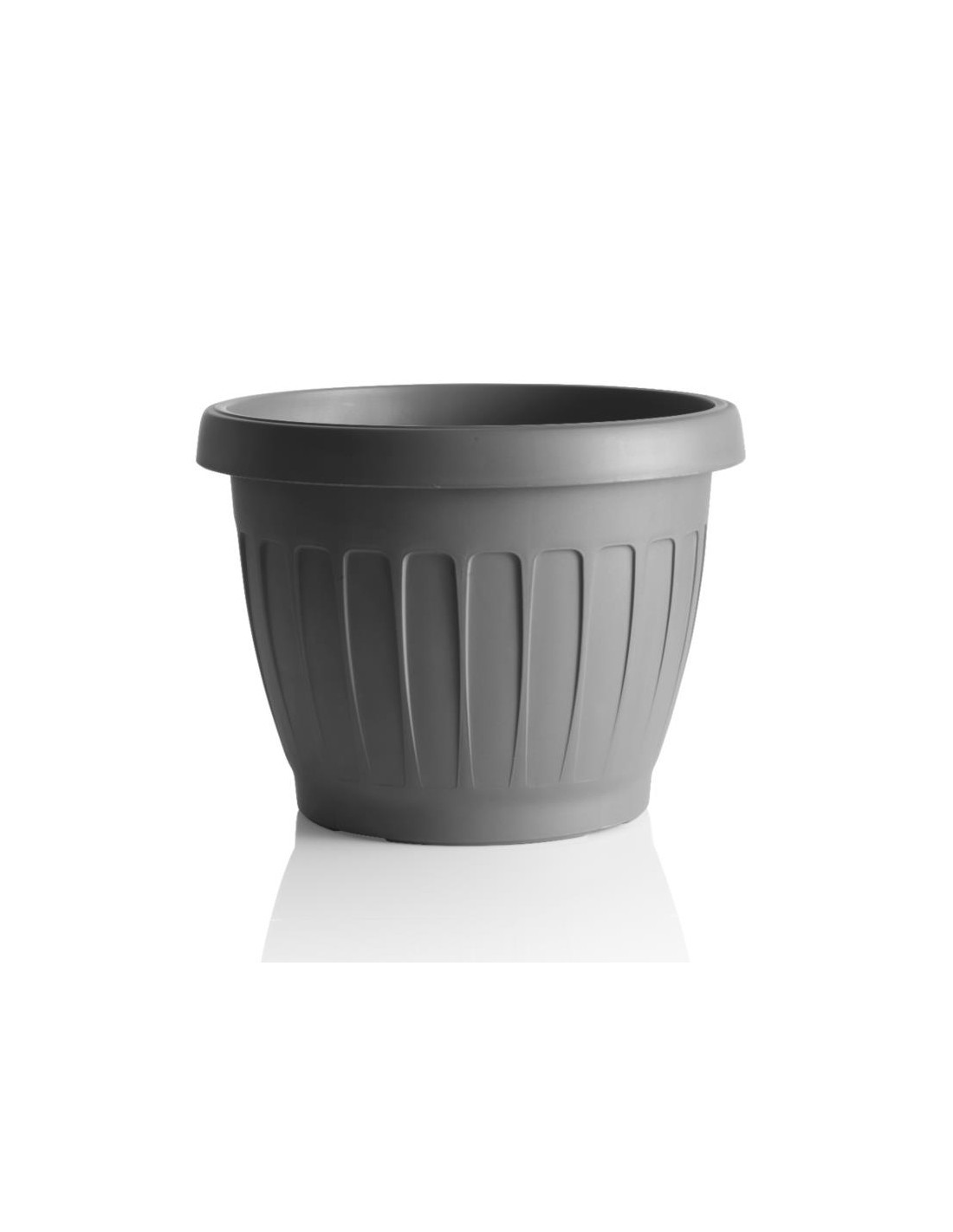 VASO TERRA D 30 CM GRIGIO su TreG Ingrosso