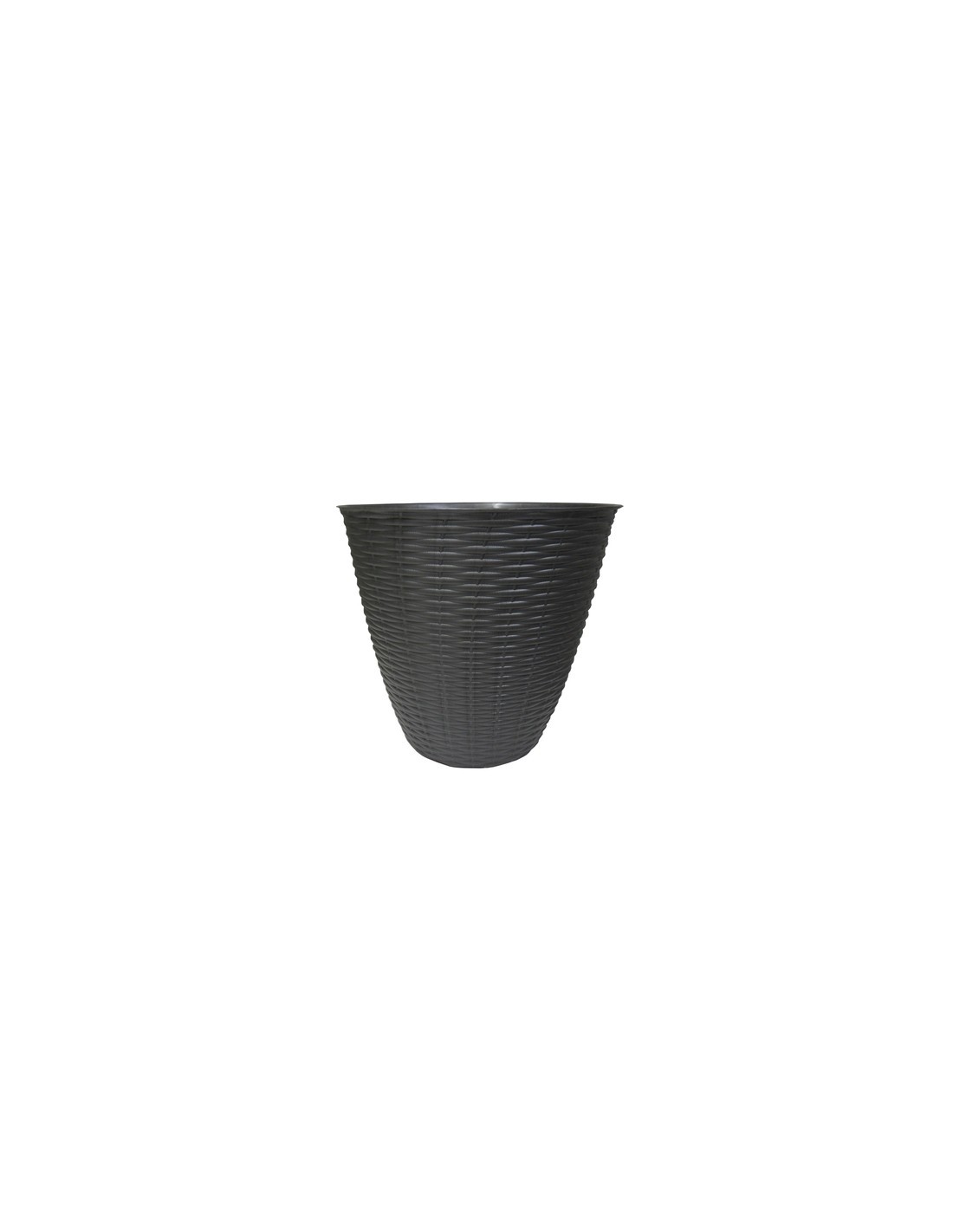 PORTAVASO PAGLIA D 24 X H 22.3 CM ANTRACITE su TreG Ingrosso
