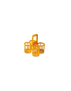 CESTELLO PORTABOTTIGLIE 4 POSTI 32X30X32CM PLASTIME su TreG Ingrosso