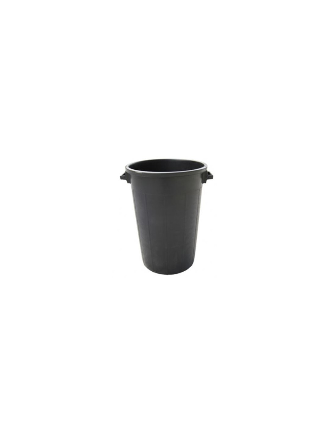 BIDONE IN PLASTICA 75 LT NERO C/COPERCHIO PLASTIME su TreG Ingrosso
