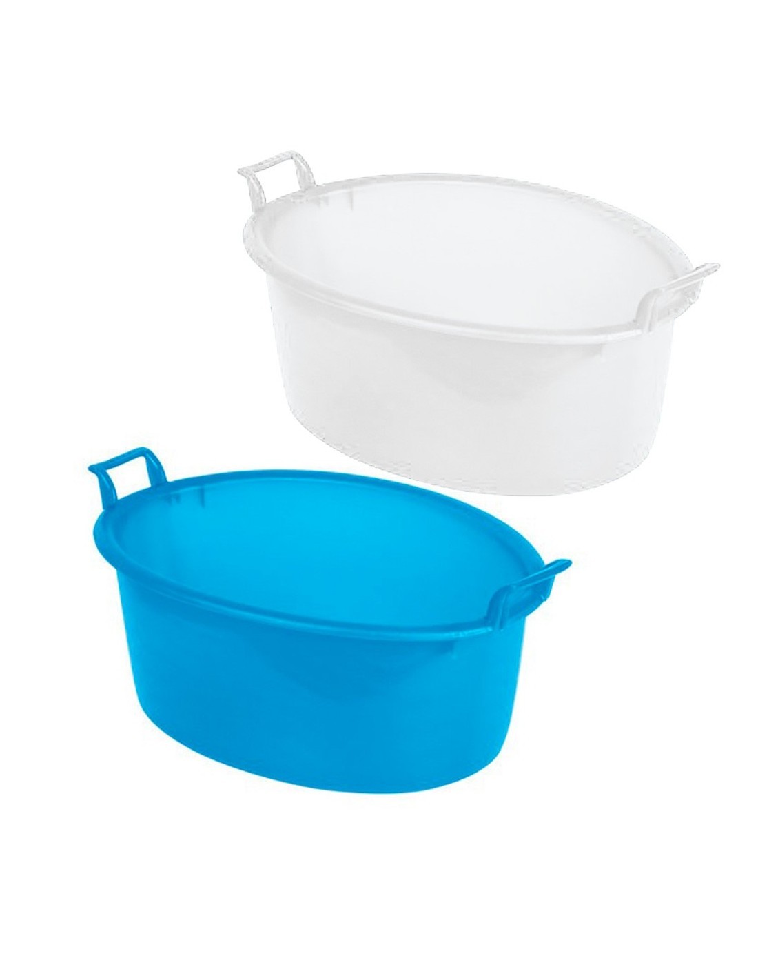 BACINELLA OVALE IN PLASTICA 45X36X16CM PLASTIME su TreG Ingrosso