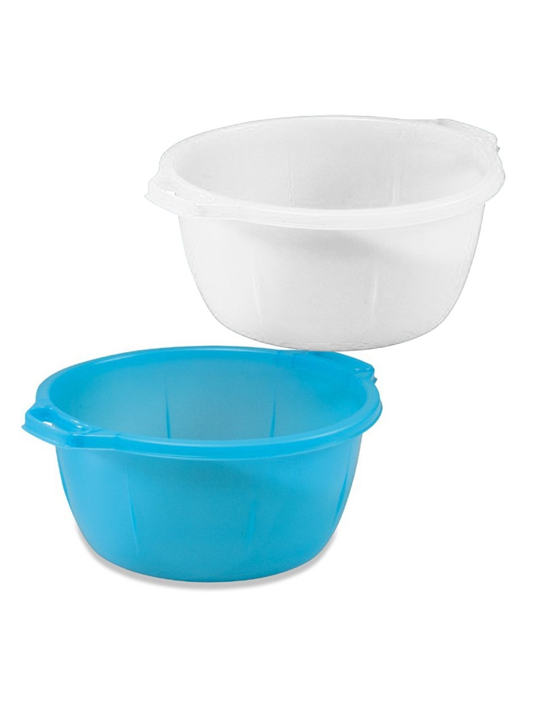 BACINELLA BOMBATA IN PLASTICA 25 LT COLORI ASSORTITI PLASTIME su Tr...