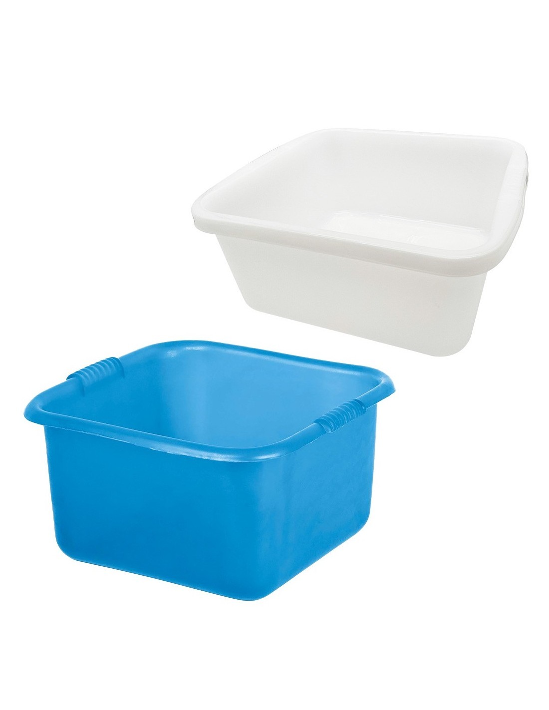 BACINELLA QUADRATA 19 LT COLORI ASSORTITI PLASTIME su TreG Ingrosso