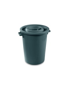 BIDONE IN PLASTICA 50 LT NERO C/COPERCHIO PLASTIME su TreG Ingrosso 2