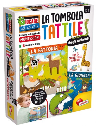 TOMBOLA TATTILE MONTESSORI 72460 su TreG Ingrosso