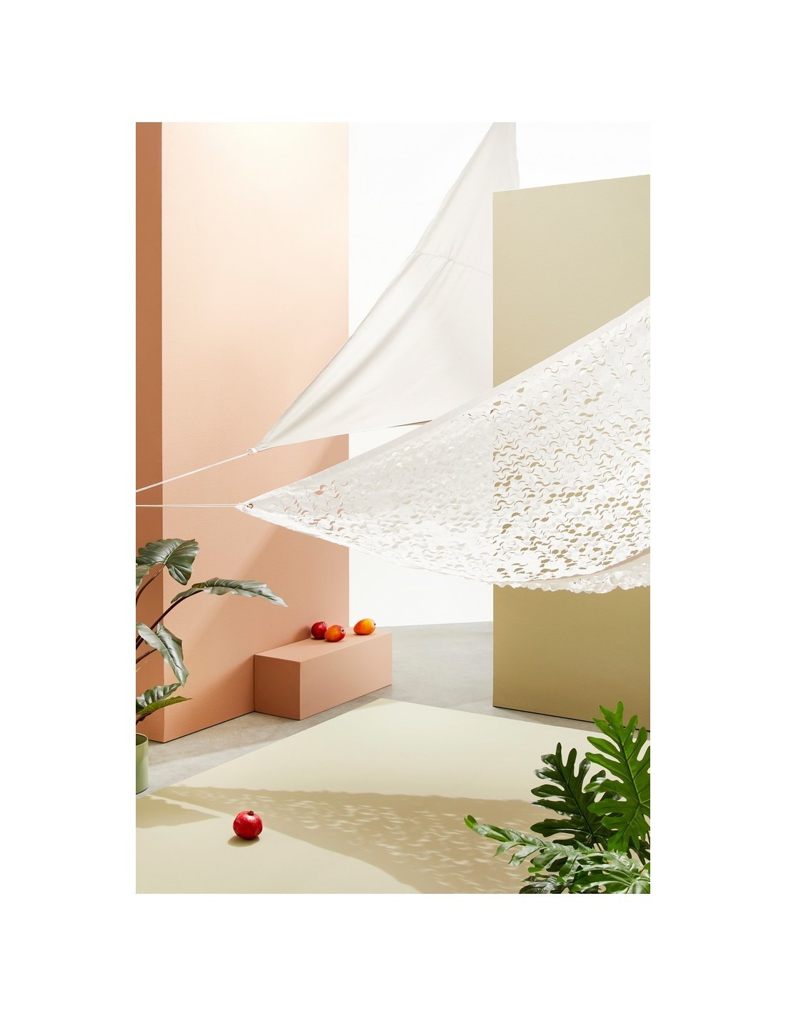 VELA OMBREGGIANTE TRIANGOLARE 3,6 mt NATURALE su TreG Ingrosso