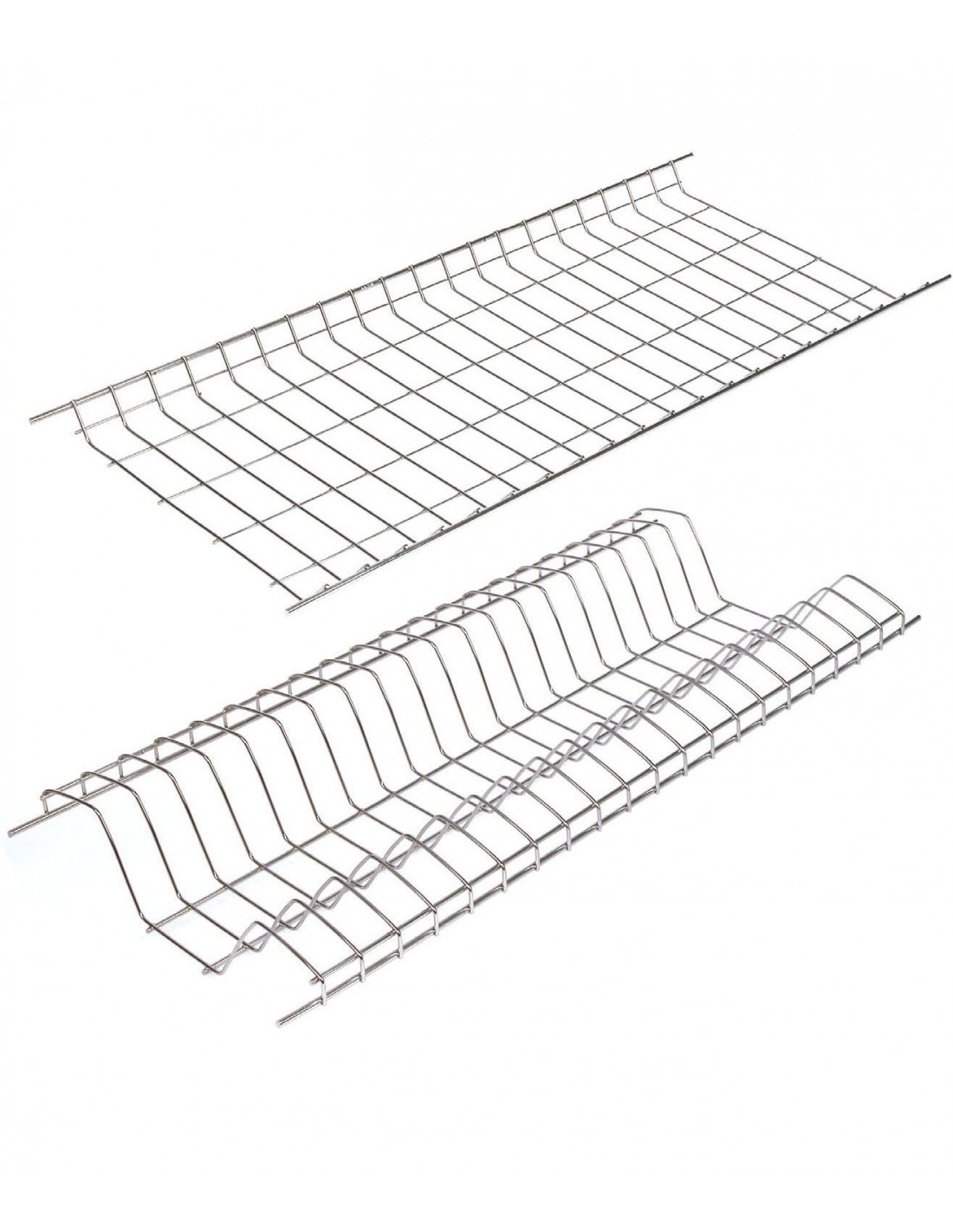 SCOLAPIATTI INOX A GRIGLIA PENSILE 2 PIANI 76 CM FILTEX su TreG Ing...