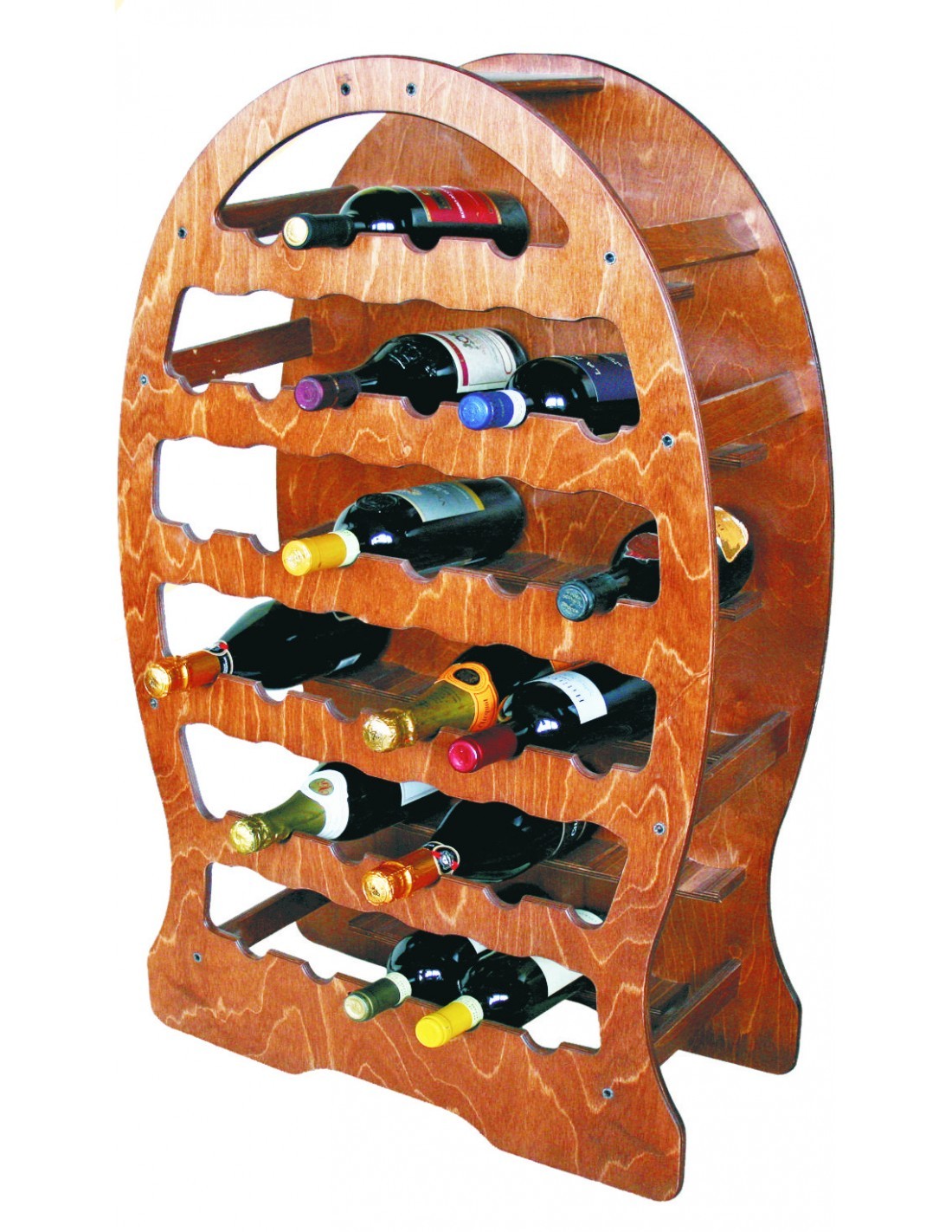 BOTTE PORTABOTTIGLIE IN LEGNO 33 POSTI 61X27X96 CM MEETING su TreG ...