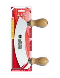 MEZZALUNA PICCOLA IN ACCIAIO INOX 14 CM DE LUCA su TreG Ingrosso