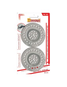 BLISTER 2 GRIGLIE PER LAVELLO IN ACCIAIO INOX DE LUCA su TreG Ingrosso