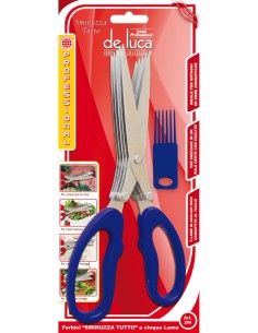 FORBICI SMINUZZATUTTO IN ACCIAIO INOX 5 LAME DE LUCA su TreG Ingrosso
