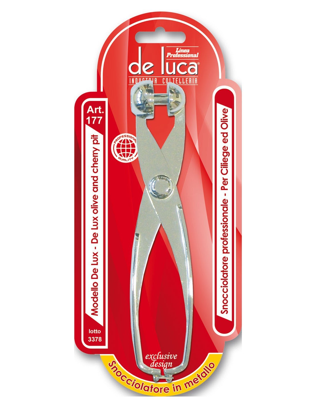 SNOCCIOLATORE IN ACCIAIO INOX DE LUCA su TreG Ingrosso