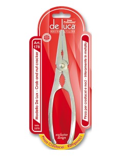 PINZA PER CROSTACEI E NOCI IN ACCIAIO INOX DE LUCA su TreG Ingrosso