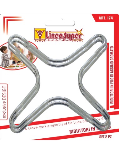 BLISTER 2 RIDUTTORI PER FORNELLI INOX DE LUCA su TreG Ingrosso