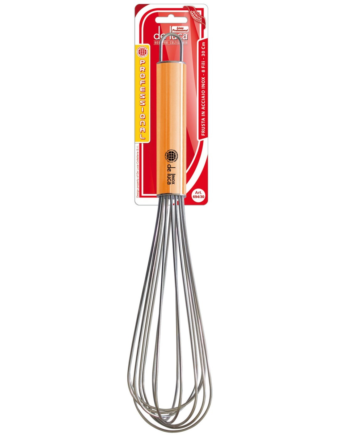 FRUSTA 694-30 INOX 8 FILI 30CM DE LUCA su TreG Ingrosso