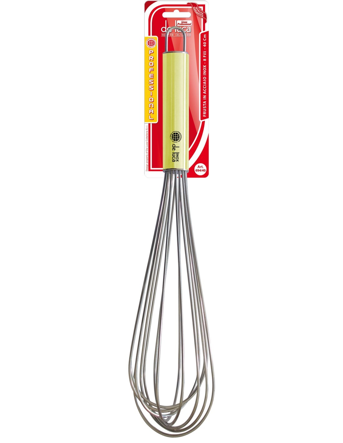 FRUSTA 694-40 INOX 8 FILI 40CM DE LUCA su TreG Ingrosso