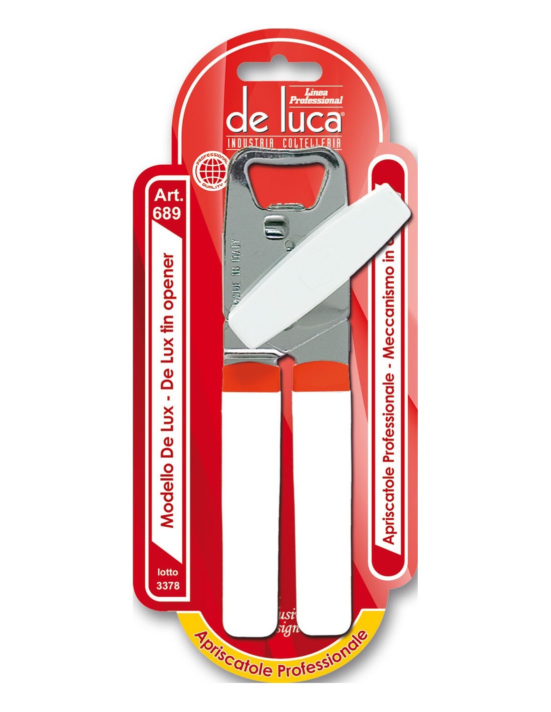 APRISCATOLE IN ACCIAIO INOX DE LUCA su TreG Ingrosso