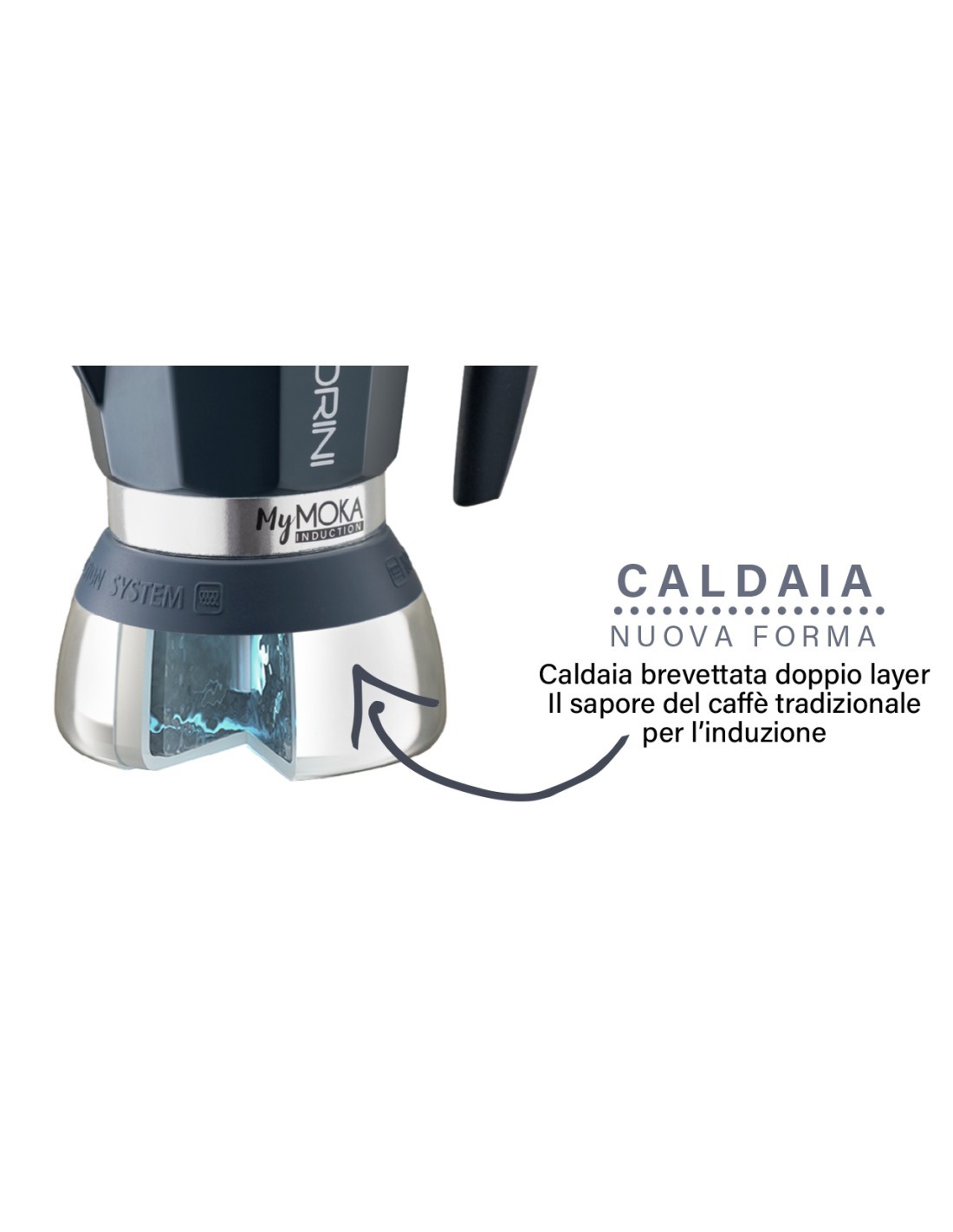 CAFFETTIERA MYMOKA 2TAZZE INDUZIONE su TreG Ingrosso