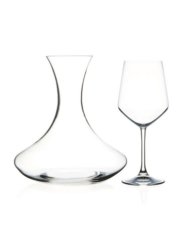 UNIVERSUM SET 7 PZ DECANTER E CALICI 73260 RCR TRENDS su TreG Ingrosso
