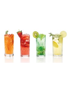 MIXOLOGY 26984 CONFEZIONE 4 BICCHIERI LONGDRINK RCR su TreG Ingrosso