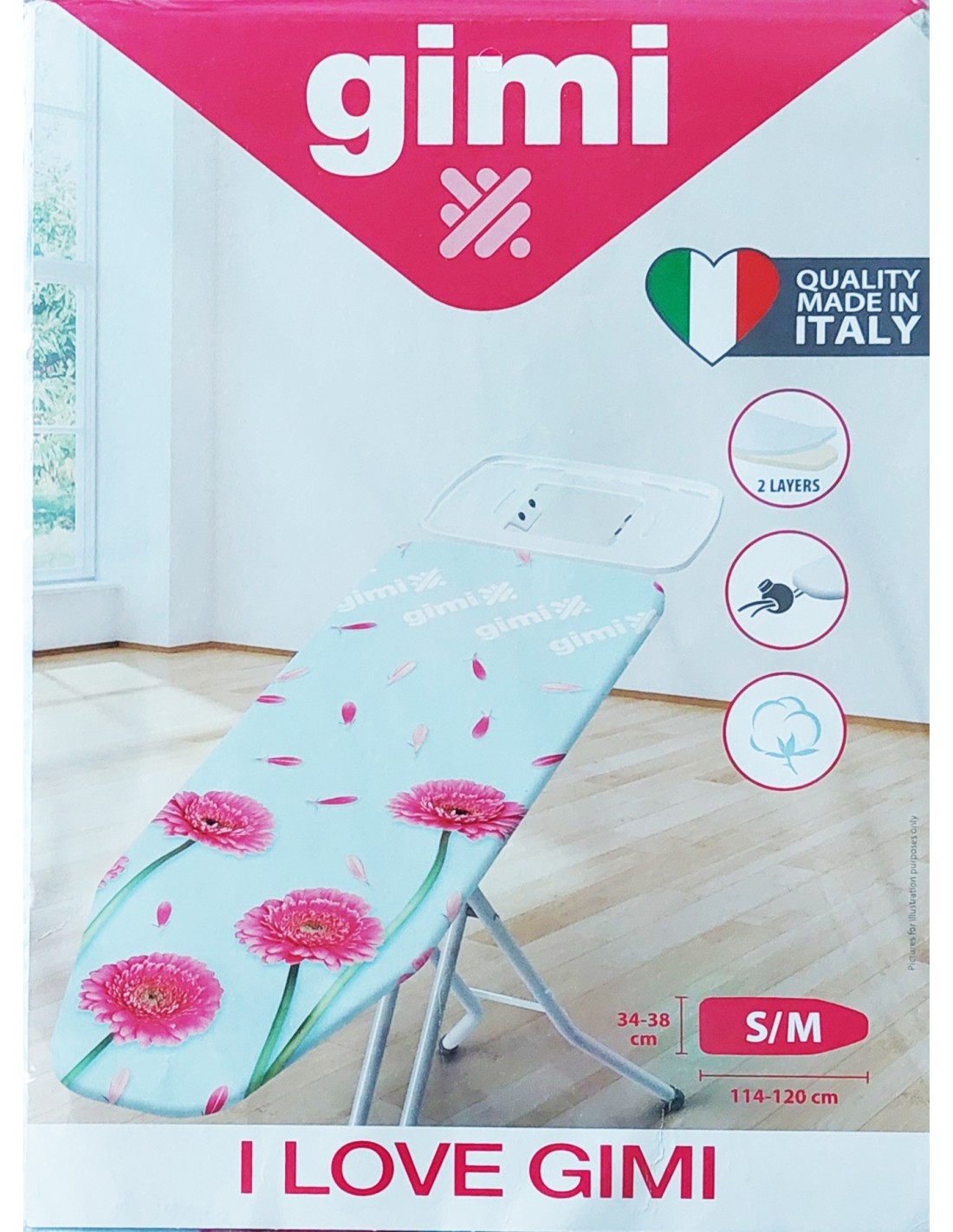 COPRIASSE DA STIRO "I LOVE" 126X48 CM GIMI su TreG Ingrosso