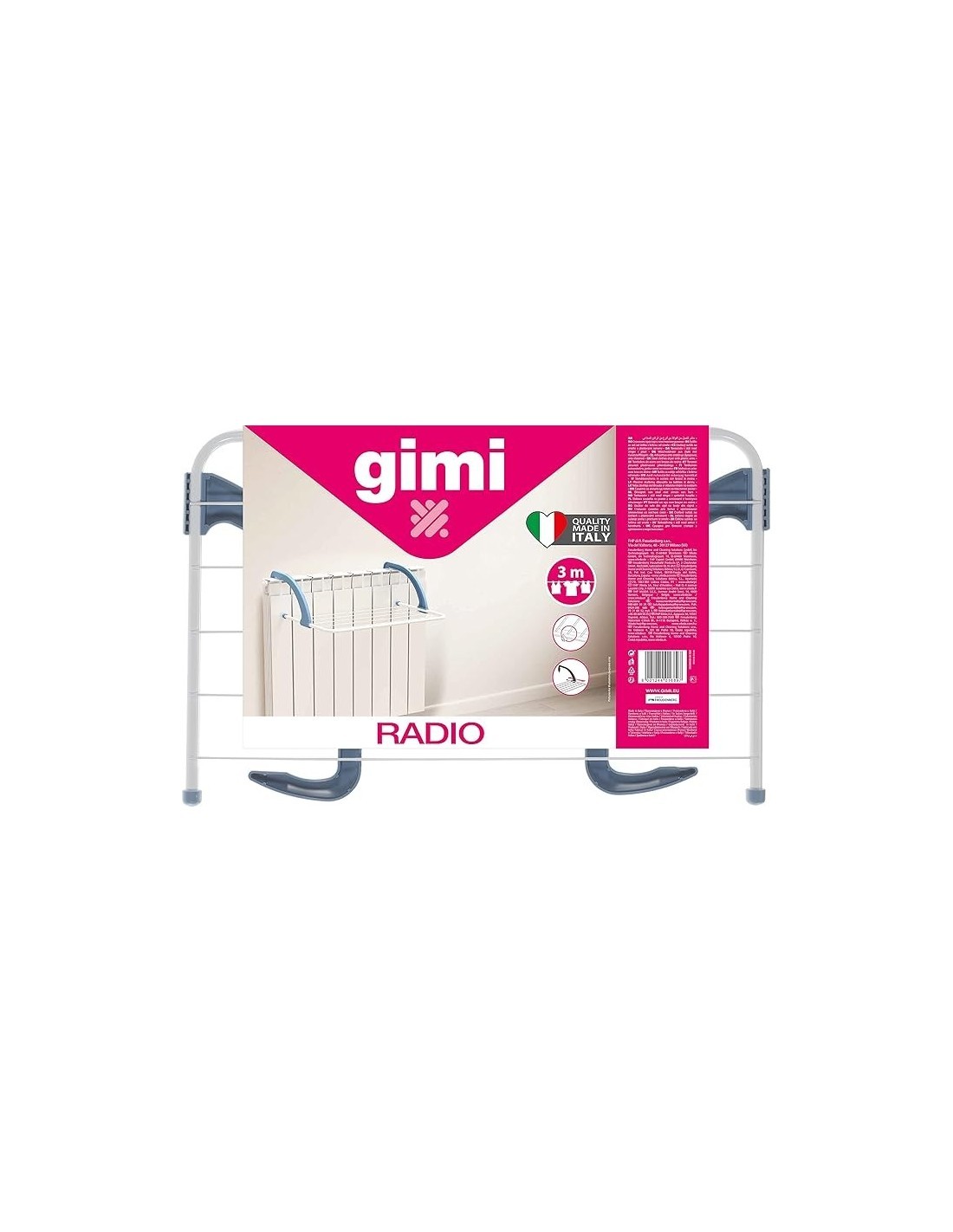 STENDIBIANCHERIA RADIO PER CALORIFERO 3MT GIMI su TreG Ingrosso