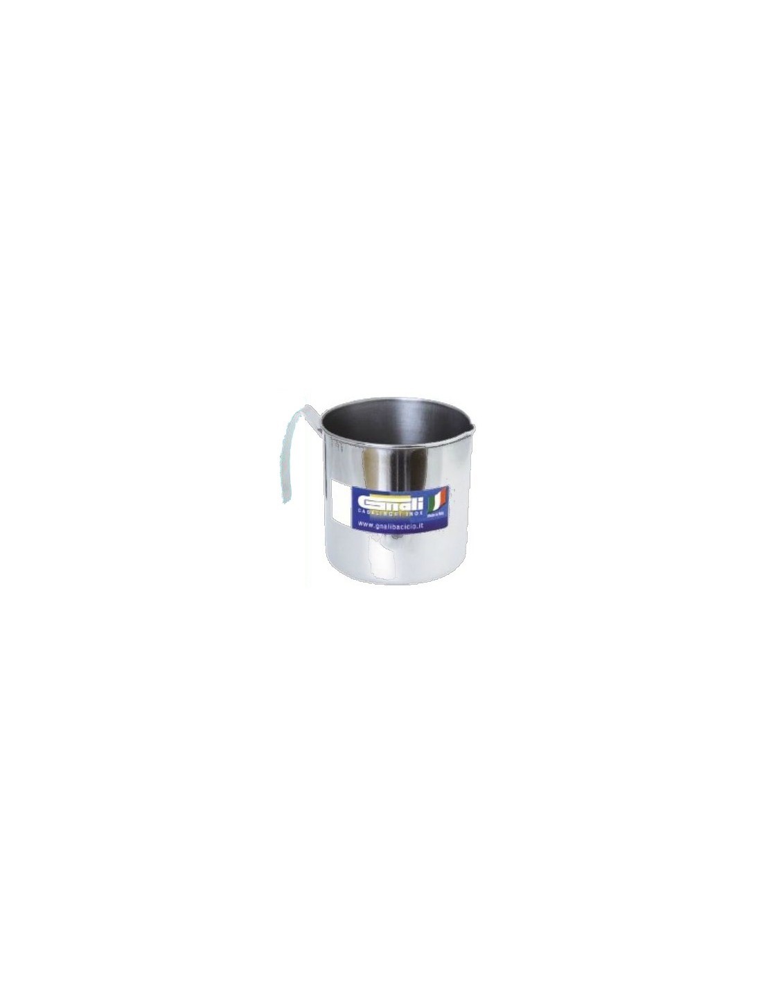 BRICCO IN ACCIAIO INOX CON BORDO D.8 CM GNALI su TreG Ingrosso