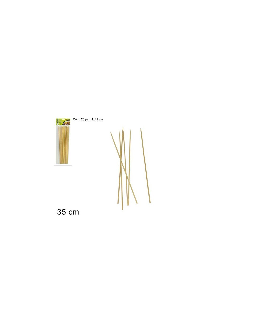 SPIEDINI BAMBOO 20PZ 35 CM 27740 su TreG Ingrosso