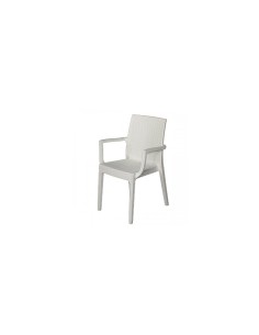 POLTRONA DAFNE BIANCO SIMIL RATTAN su TreG Ingrosso