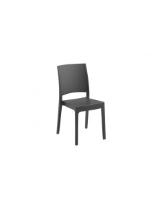 Sedia Areta Flora antracite per interno ed esterno - con schienale ergonomico | TreG Ingrosso