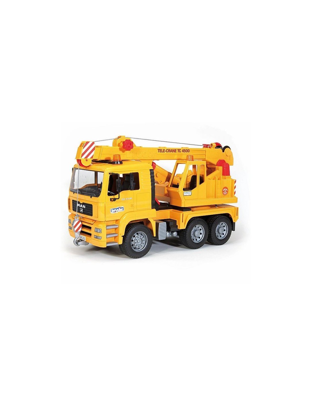 CAMION CON GRU MAN 02754 BRUDER SPIELWAREN su TreG Ingrosso