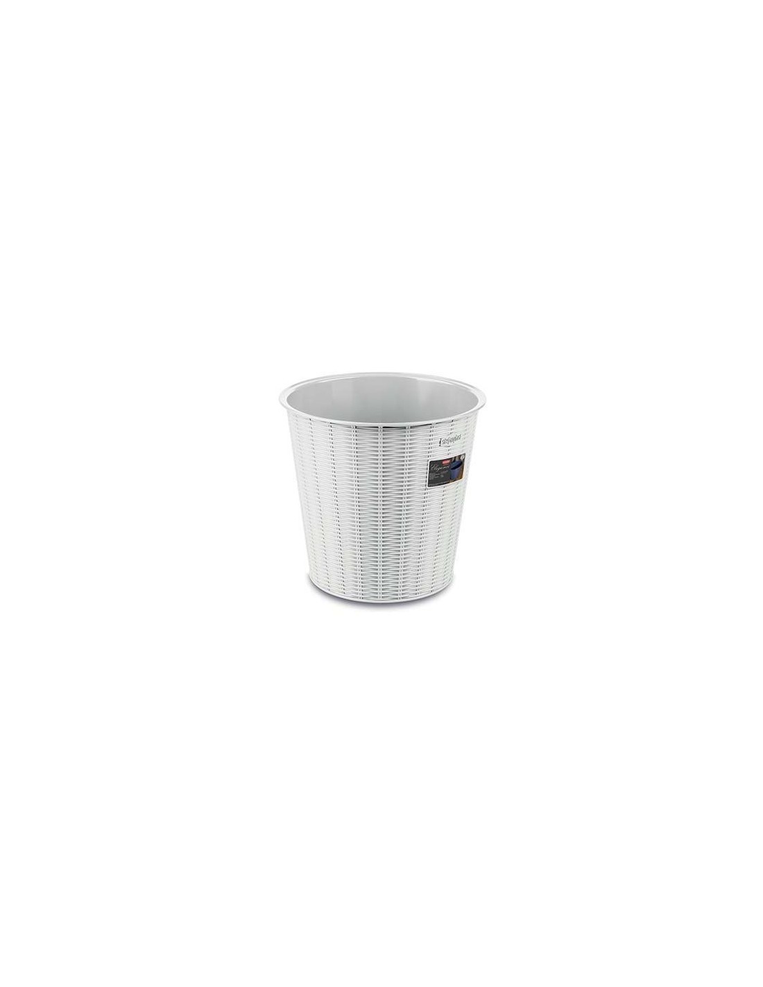 ELEGANCE CESTINO GETTA CARTE RATTAN BIANCO 10 LT STEFANPLAST su Tre...