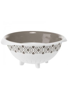 SCOLAPASTA TOSCA D.28xH.13CM BIANCO/TORTORA 55250 STEFANPLAST su Tr...