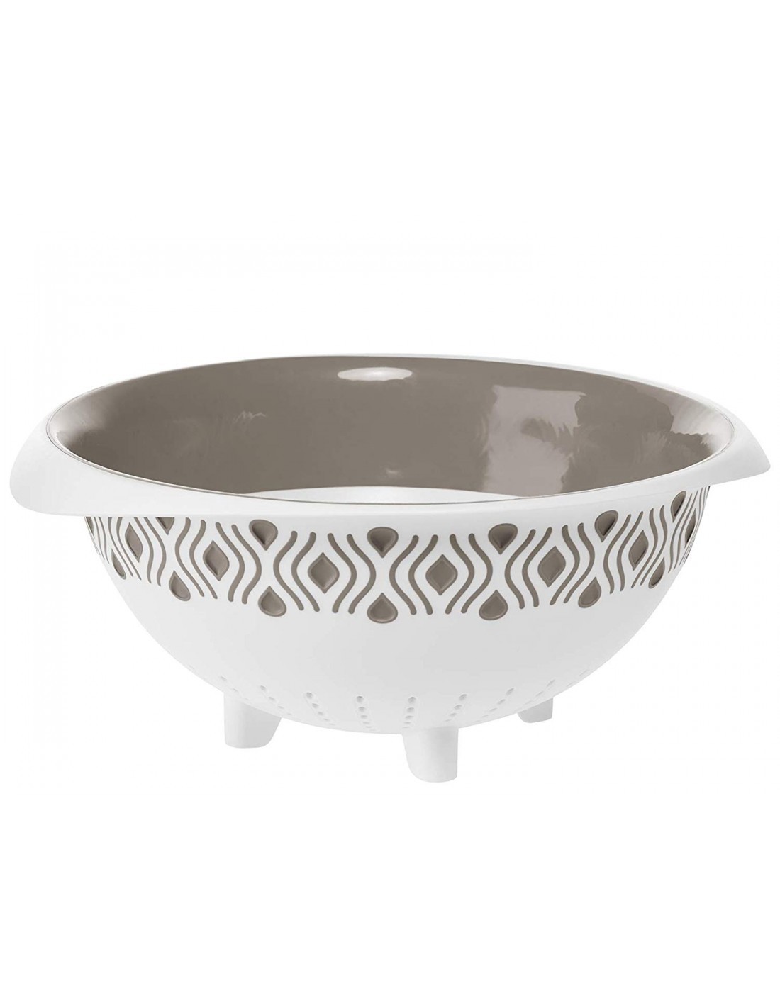 SCOLAPASTA TOSCA D.28xH.13CM BIANCO/TORTORA 55250 STEFANPLAST su Tr...