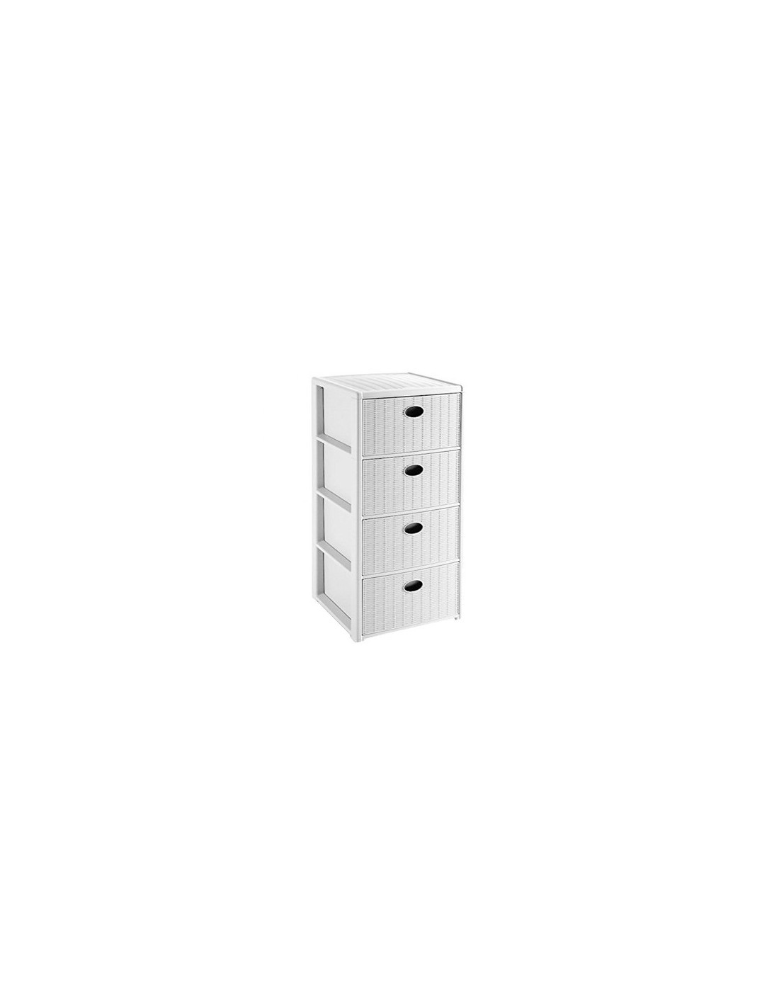 CASSETTIERA ELEGANCE 4 CASSETTI BIANCA 80x39x37CM 30400 STEFANPLAST...