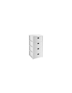 CASSETTIERA ELEGANCE 4 CASSETTI BIANCA 80x39x37CM 30400 STEFANPLAST...