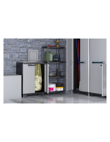 KIS SCAFFALE A 4 RIPIANI COLORE NERO KETER su TreG Ingrosso