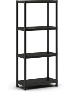 KIS SCAFFALE A 4 RIPIANI COLORE NERO KETER su TreG Ingrosso