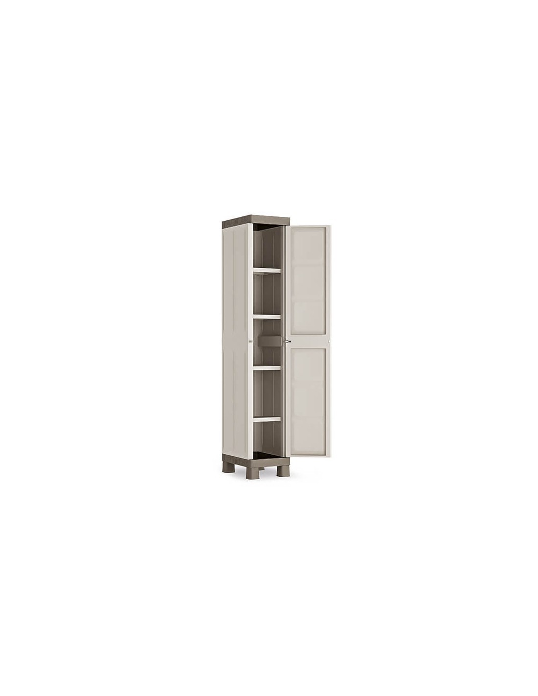KIS ARMADIO 1 ANTA A 4 RIPIANI BEIGE KETER su TreG Ingrosso
