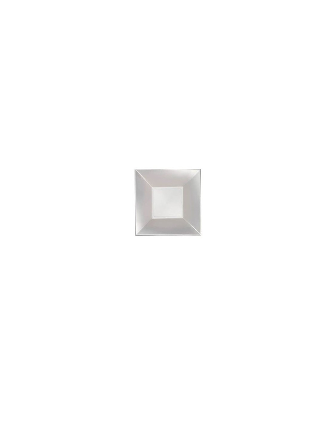 NICE CF 25 PIATTO FONDO BIANCO PERLE' MM.180X180 GOLDPLAST su TreG ...